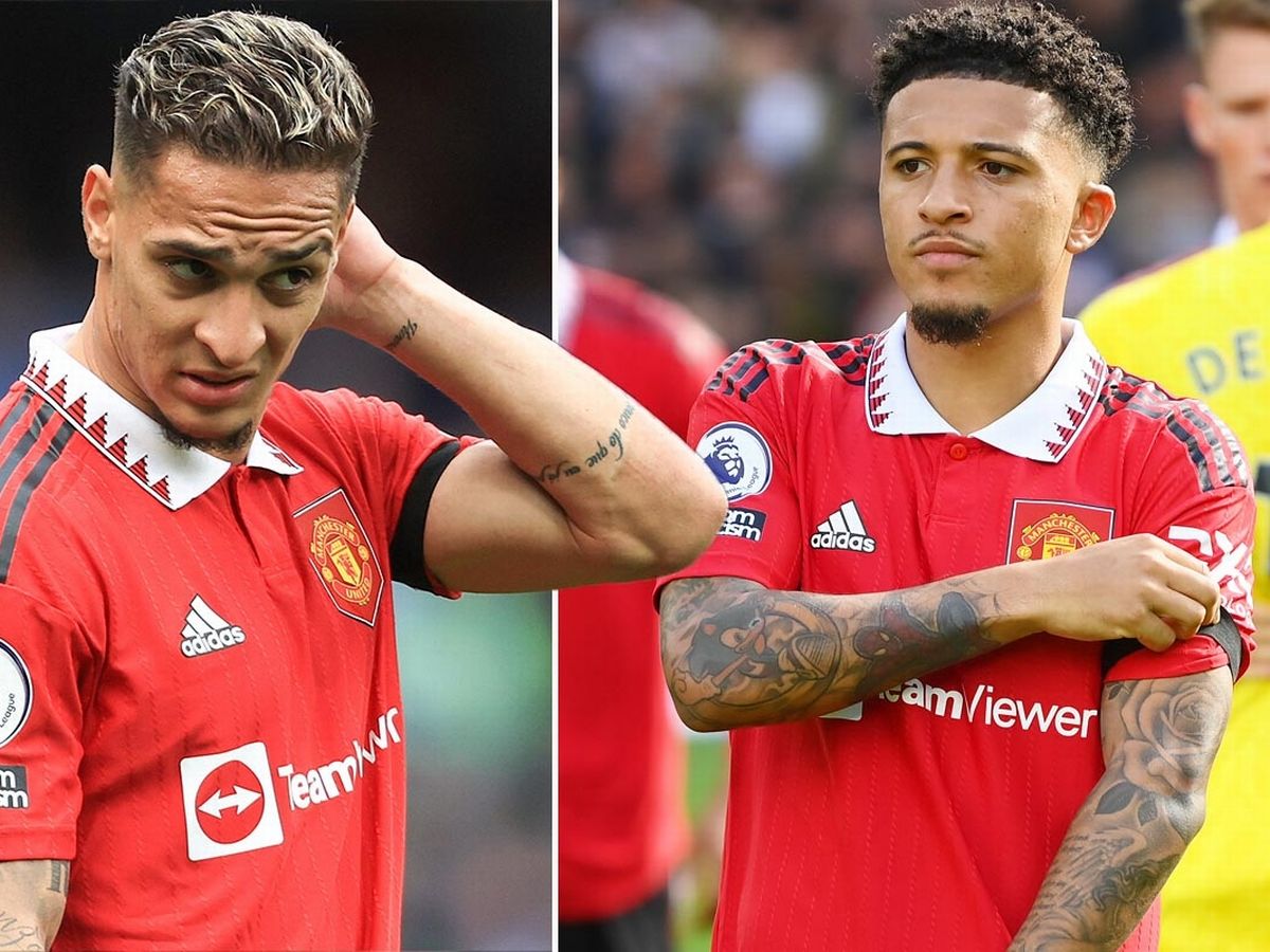 Man Utd stars Jadon Sancho and Antony told they were 'a waste of time'  against Man City - Daily Star