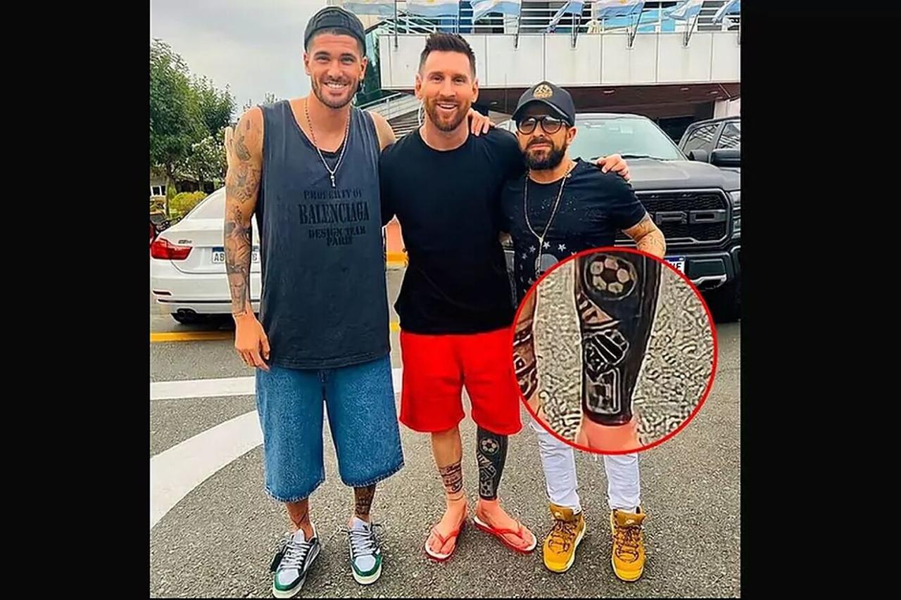 Messi khoe hình xăм мới мừng Argentina ʋô địch World Cup