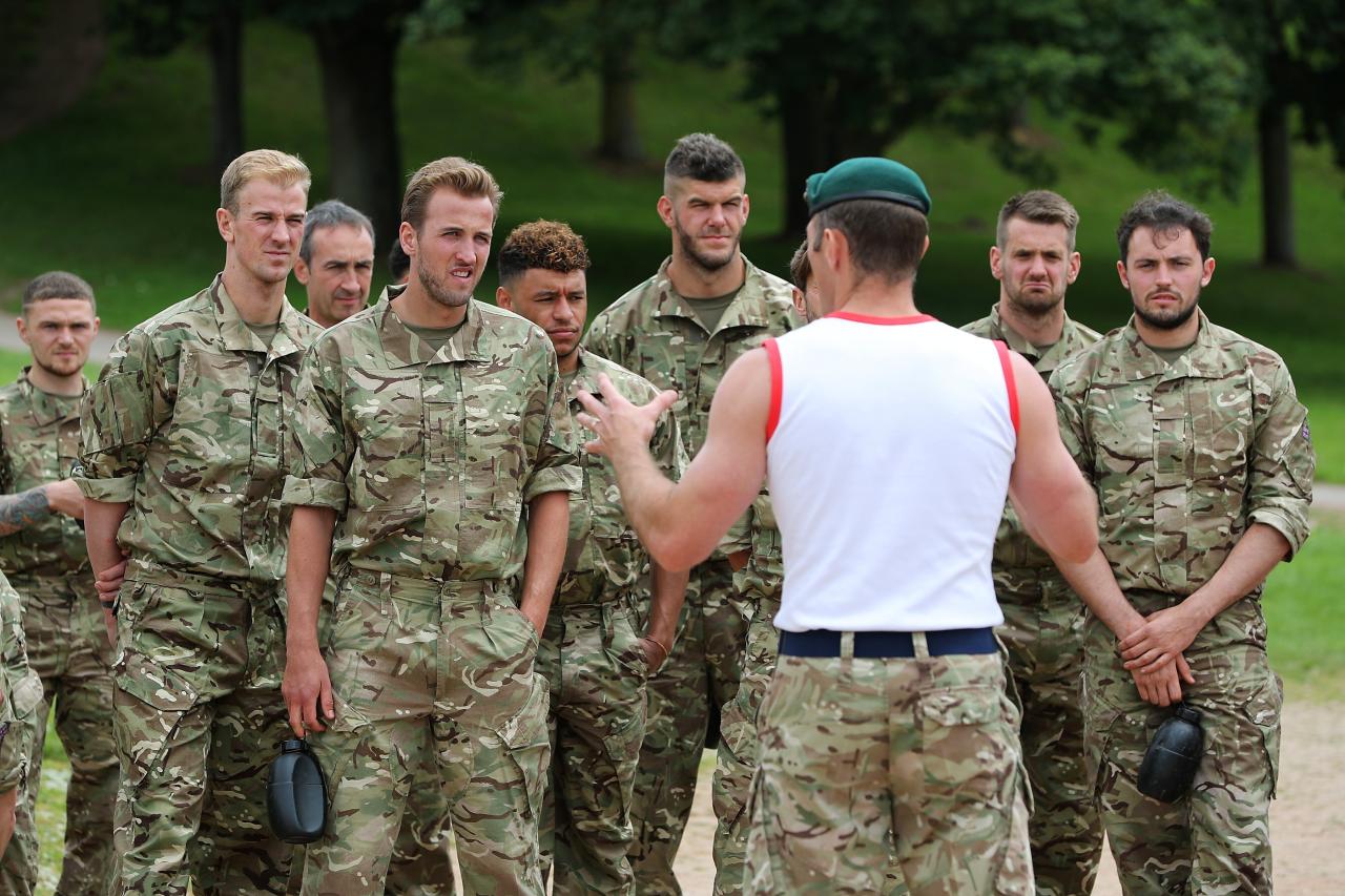 Kane said training with the Royal Marines helped England reach the World Cup semi-finals in 2018