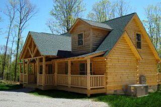 Pin on Log home exterior