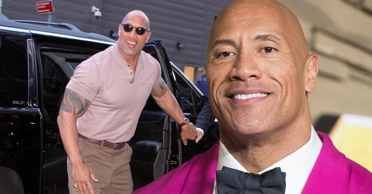 Dwayne Johnson candid 