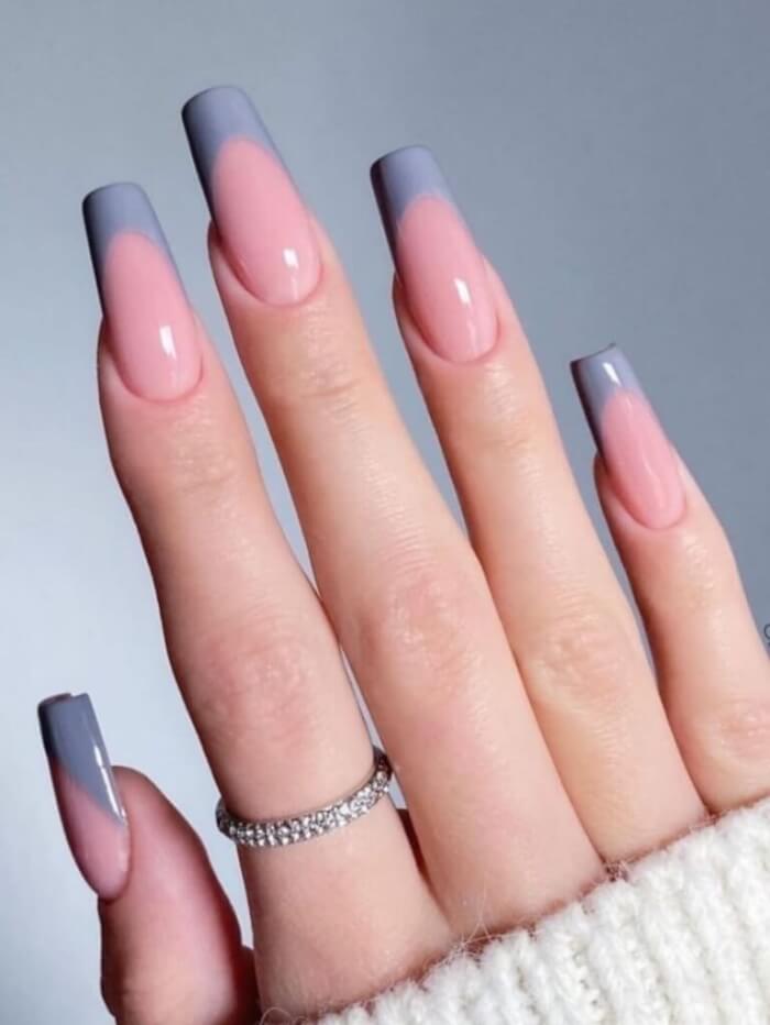 Más de 30 impresionantes diseños de uñas en gris para que sean neutrales - 217