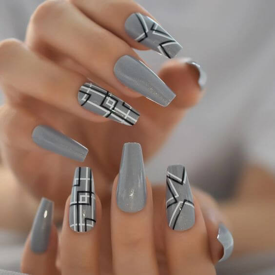 30+ Stunning Nail Designs In Gray To Be Your Go-To Neutral - 203