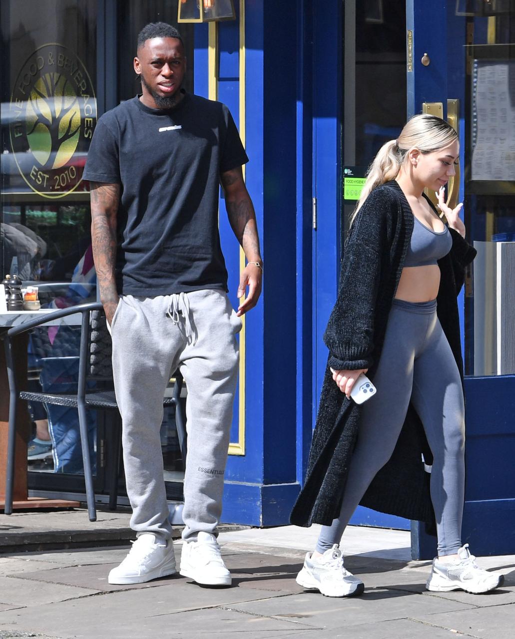 Aaron Wan-Bissaka went for some food on his day off after the FA Cup semi-final