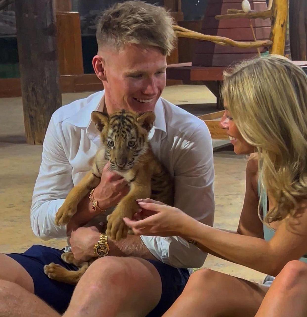 Scott McTominay visited alongside girlfriend Cam Reading