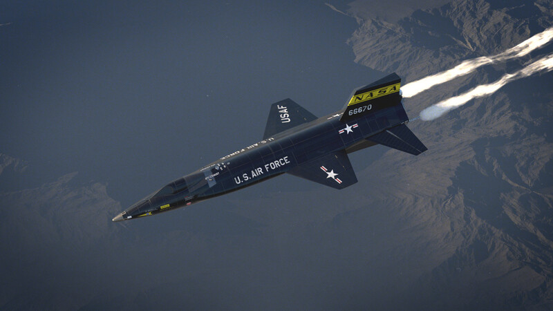 X-15 - The 4000 MPH Supersonic Rocket Aircraft Designed And Built By North America For NACA Testing (Hereinafter NASA)